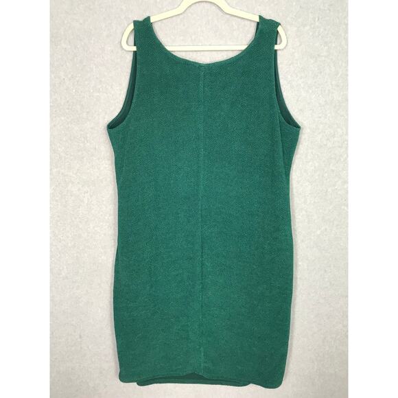 General Good Dress 2X Wrap Ruffle Textured Slinky Liquid Career Stretch Kelly - Picture 4 of 13